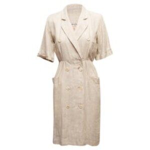 Yves Saint Laurent Cream Midi Dress